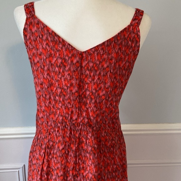 Joie Tea Rose Tiered Sleeveless V-Neck Maxi Dress 100% Cotton size XL - Picture 9 of 14